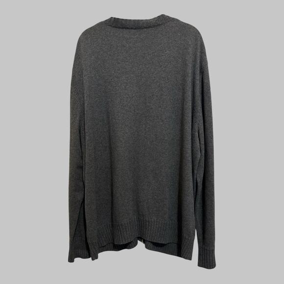 Raffi’s Men's Cashmere Wool Cotton Grey Zip Up Cardigan Sweater Old Money XL - Picture 2 of 8